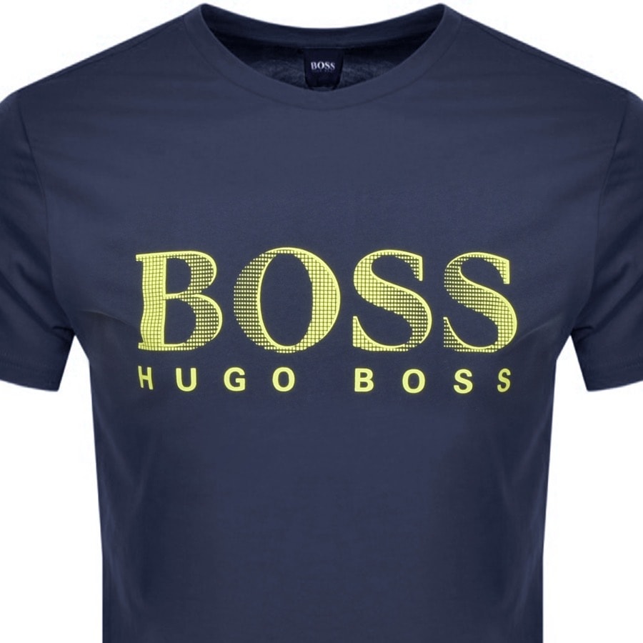 Alternative Image for ProductBOSS UV Protection Logo T Shirt Navy2